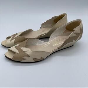 Vintage, Pago Gil, Peeptoe Wedge shoes, Size 8.5M.  Made in Spain. 1.5” Heel.